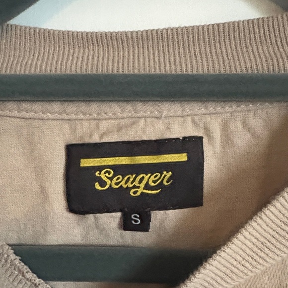 Seager Tan Long Sleeve Men's Shirt - Picture 2 of 4